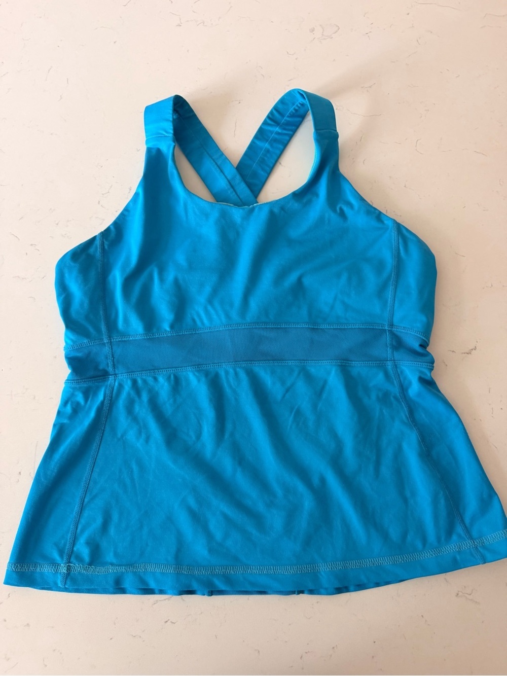 lululemon athletica Bright Blue Cross-Back Tank